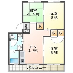 クローバー広畑才の物件間取画像